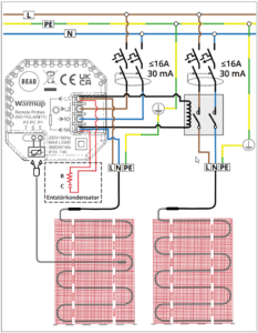 Anschlussbild 6iE Thermostat