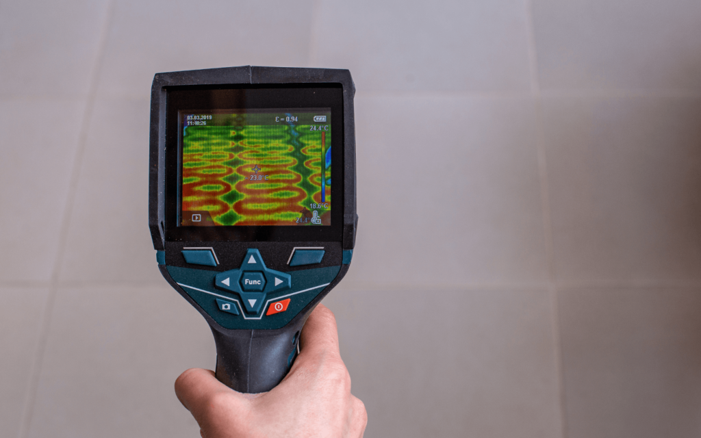 Thermographie Fußbondeizung Infrarotheizung