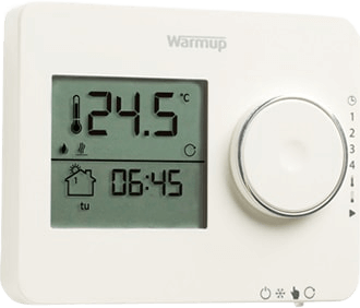 Programmierbarer tempo Thermostat in Weiß